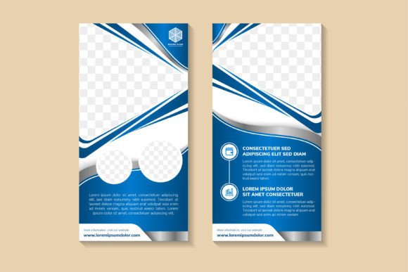 Abstract Triangle Vertical Banner: A Versatile Graphics Print Template
