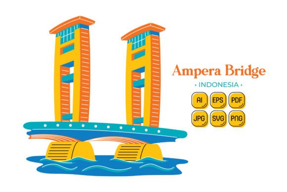 Ampera Bridge Vector Illustration: A Versatile Graphics Tool