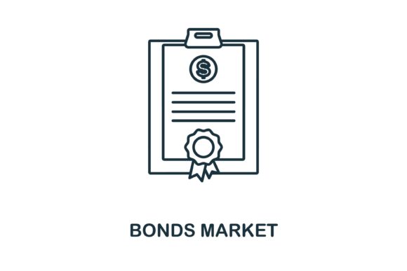 Bonds Market Icon: A Versatile Graphic for Handmade Creations