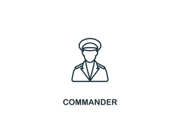 Commander Icon: A Bold Graphic for Modern Web Design