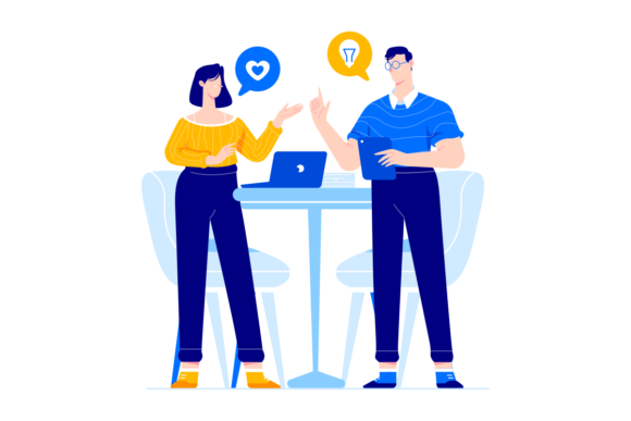 Conversation Vector Illustration: Graphics & Illustrations Review