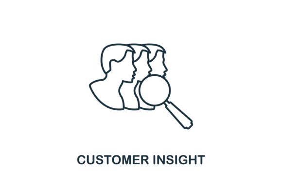 Customer Insight Icon: A Versatile Graphic for Handmade Creations