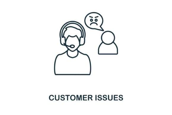 Customer Issues Icon: A Versatile Graphic for Local Business Branding