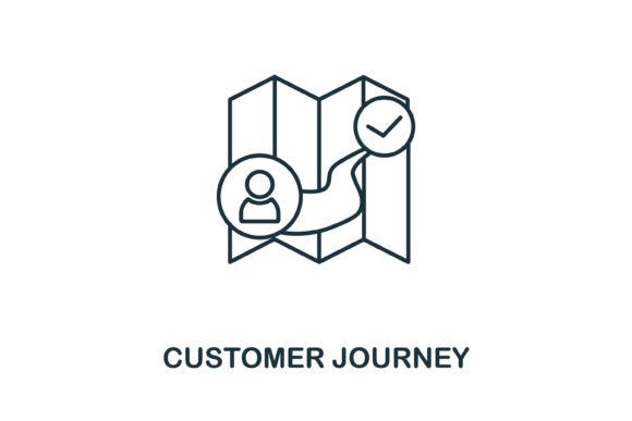 Customer Journey Icon: A Versatile Graphic for Digital Sellers