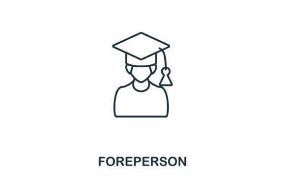 Foreperson Icon: A Versatile Graphic for Local Branding