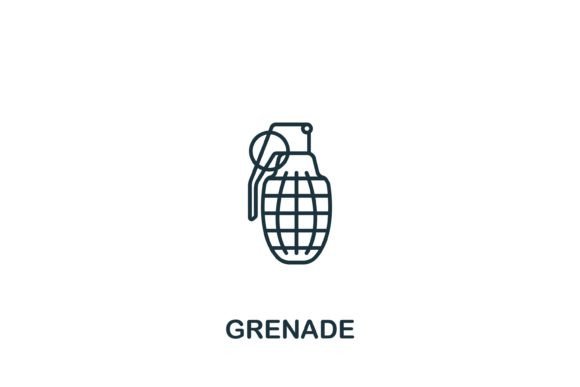 Grenade Icon: A Bold Addition to Your Graphics and Icons Collection