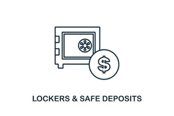 Lockers Safe Deposits Icon: A Versatile Graphics and Icons Asset