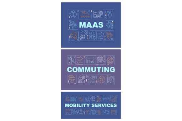 Mobility Services Word Concept Banners: Graphics Review
