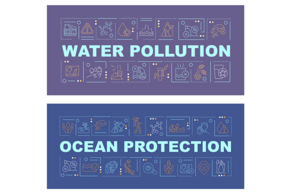 Polluted Water Word Concepts: Graphics & Templates Review
