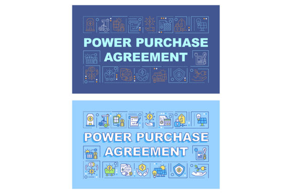 Power Purchase Agreement Banner Set: A Versatile Graphics Tool