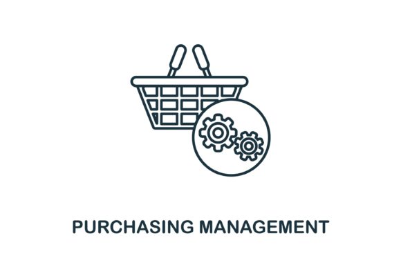 Purchasing Management Icon: A Versatile Graphics Asset