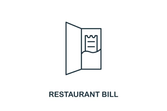 Restaurant Bill Icon: A Versatile Graphic for Branding