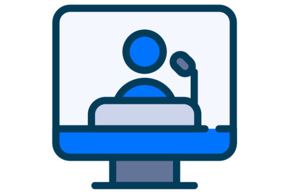 Review: Online Conference Filled Line Graphics and Icons
