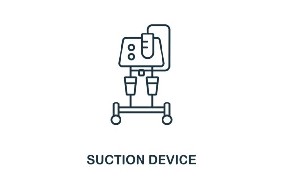 Reviewing Suction Device Icon for Medical Branding