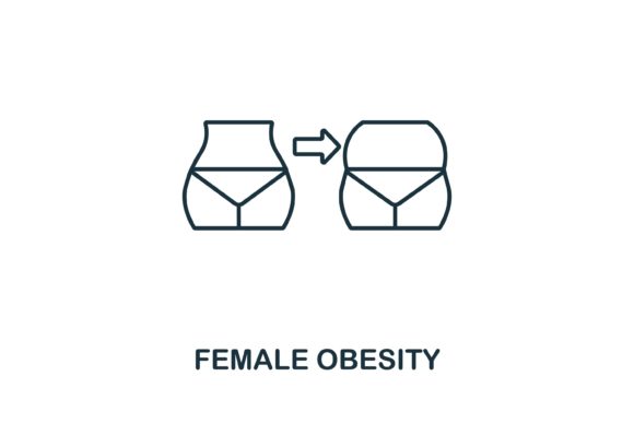 Reviewing the Female Obesity Icon for Creative Graphics