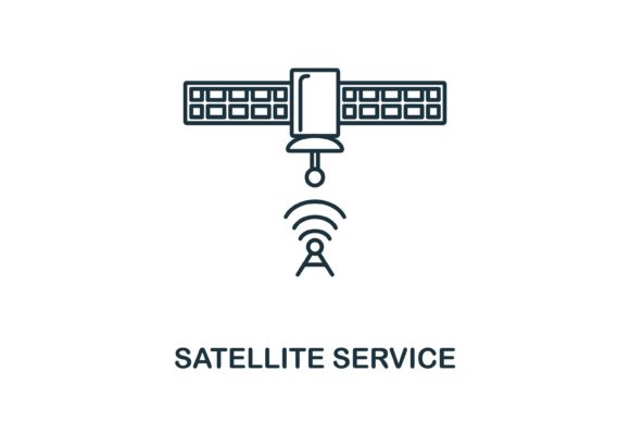 Satellite Service Icon: Graphics & Icons for Crafters