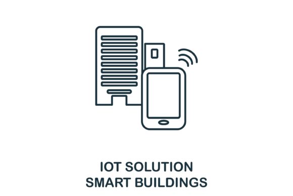 Smart Buildings Icon: A Versatile Graphic for Modern Branding