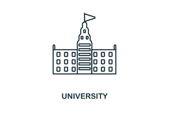 University Icon Graphics for Crafting