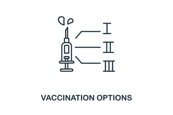 Vaccination Options Icon: Graphics for Local Branding